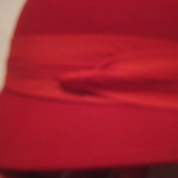 Womens Ladies Wool Hat Fedora Red By Lancaster 1950s 1960s - Picture 3 of 5